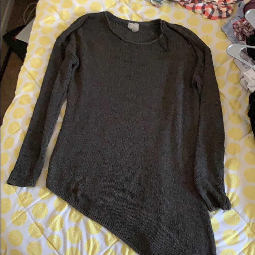 grey sweater